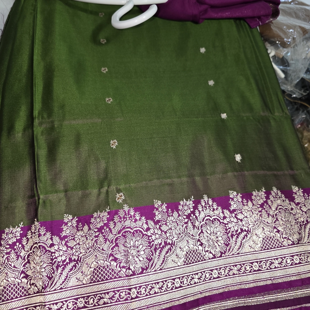 Bombay Green and Purple Saree